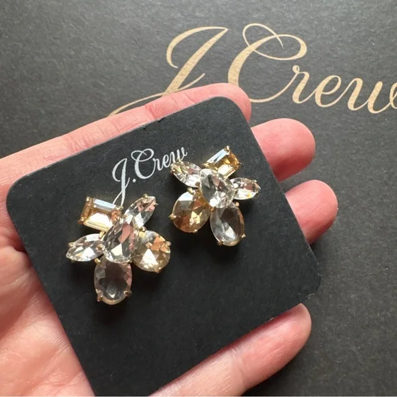 J. Crew Crystal stud earrings